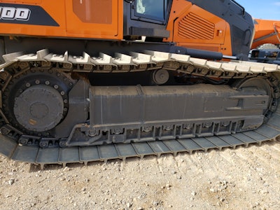 Doosan developed its own undercarriage system for its dozers.