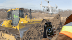 Komatsu Smart Construction Field Drone Dashboard