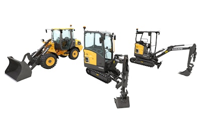 Volvo CE added three more compact machines to its line of electric powered equipment.