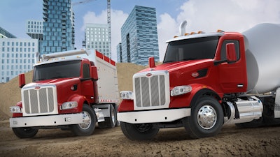 The Peterbilt Model 567 with mixer bodies will be among the vehicles on display at World of Concrete 2022.