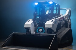 Doosan Bobcat unveiled its all-electric T7X compact track load at the Consumer Electronic Show 2022.