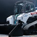 The new Bobcat T7X is powered by a 62 kW battery offering 4 hours of continuous operation or a full day of intermittent use.