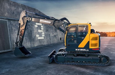 The HX145A LCR is also a reduced tailswing model with up to a 6% fuel improvement in leveling work.