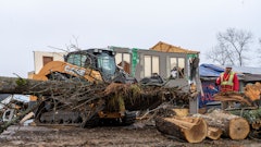 CASE worked together with Team Rubicon and its dealer McKeel Equipment to provide cleanup efforts throughout Kentucky after tornadoes hit the state in December 2021.