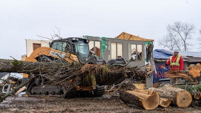 CASE worked together with Team Rubicon and its dealer McKeel Equipment to provide cleanup efforts throughout Kentucky after tornadoes hit the state in December 2021.