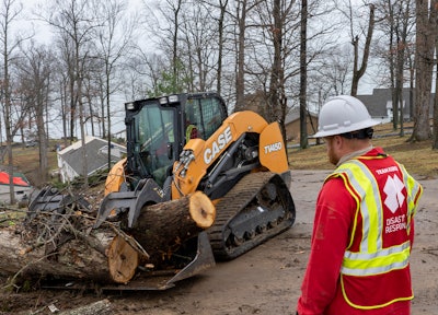 CASE compact track loaders helped with cleanup efforts in Kentucky.
