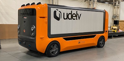 The Transporter is a cabless, autonomous delivery vehicle which Udelv plans to make commercially available by 2023.
