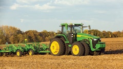 The autonomous 8R tractor allows fully autonomous operation for tillage work.
