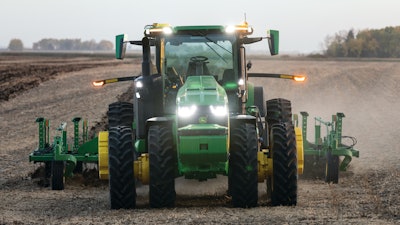 Use of the fully autonomous 8R tractor can help farmers overcome labor challenges and remain productive.
