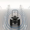 The Bosch Off-Highway Surround Sensing system uses radar sensors to determine the position and direction of up to 40 static or moving objects simultaneously.