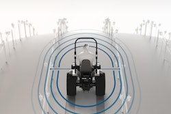 The Bosch Off-Highway Surround Sensing system uses radar sensors to determine the position and direction of up to 40 static or moving objects simultaneously.