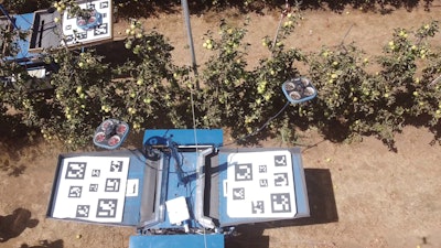 Kubota's harvesting machine concept uses drones and other data to help determine optimal harvesting of crops.