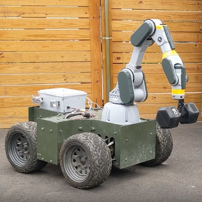 The RE2 Sapien 6M robotic arm provides human-like dexterity for heavy lifting of objects.