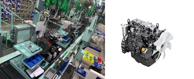 The new plant is equipped with the same production and quality control systems as those used in Japan to ensure high quality engine production.