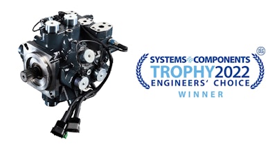 The digital displacement pump creates hydraulic fluid power with both high efficiency and controllability using solenoid valves to actively control each cylinder on a shaft-turn by shaft-turn basis.