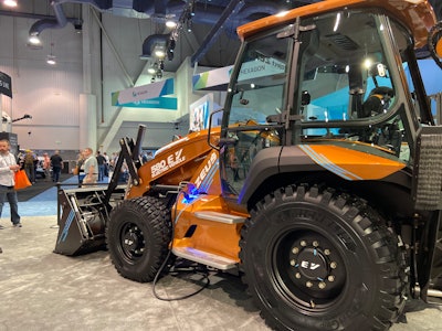 The 580 EV (Electric Vehicle) from CASE Construction Equipment is the construction industry’s first fully electric backhoe loader.