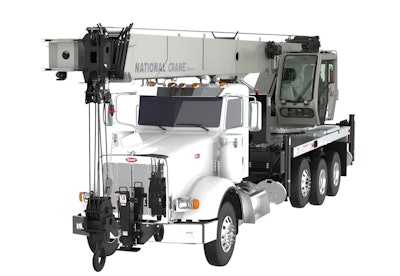 The short-chassis version of National Crane's NBT45-2 boom truck offers flexibility in confined spaces and congested jobsites as a result of shortening the wheelbase by around 23 in.