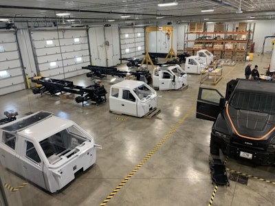 The SMUD vehicles in production at Zeus' production facility in January 2022.