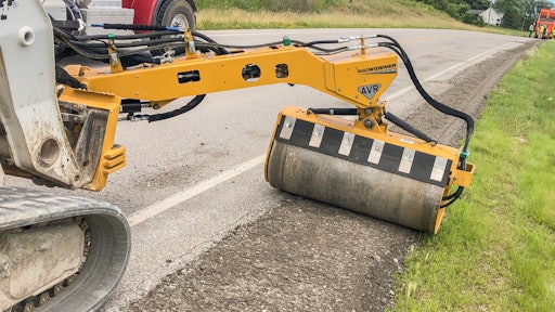 Road Widener Offset Vibratory Roller