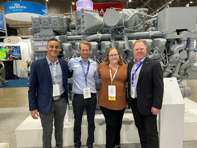 The OEM Off-Highway team with mtu during OTC 2022