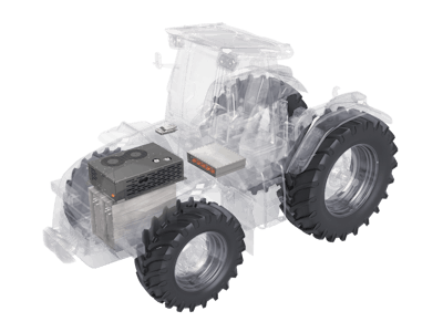 Image 4. The modular batteries’ compact, energy-dense format makes the battery packs easy for engineers to configure for use on virtually any vehicle platform, and battery modules can also be positioned outside the frame rails when necessary.