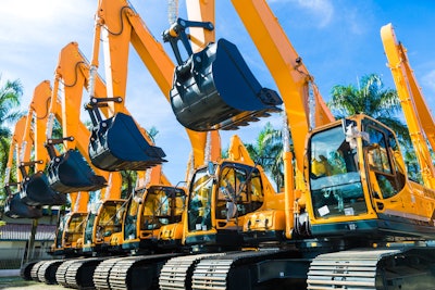 The excavator conversion procedure included retrofitting the existing diesel vehicle with new powertrain components using electric motors and drives to replace the combustion engine.