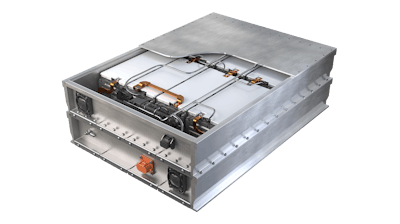 Image 2. The commercial vehicle modular system was engineered to fit within the frame rails of most medium-duty vehicles and heavy-duty equipment and to provide either 400-volt or 800-volt service.
