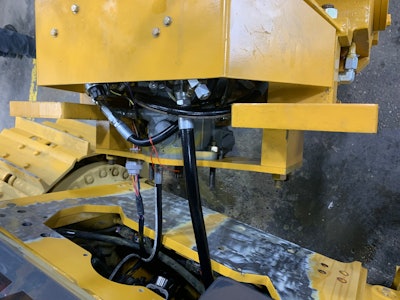 With the new controls, only two hoses and a wire harness must be run and connected.