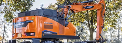 Image 5. Using ECE’s detailed specifications, the supplier helped the company electrify and deliver a Doosan DX165W Electric and a DX300LC.