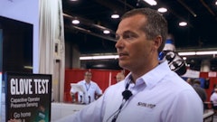 Lockyer describes the HMI joystick during iVT Expo.