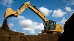 Cat 320 electric medium excavator.