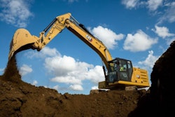 Cat 320 electric medium excavator.