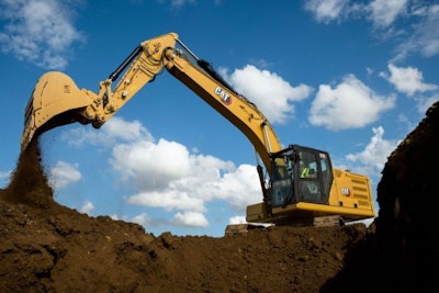 Cat 320 electric medium excavator.
