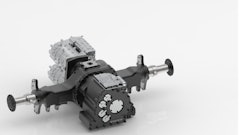The new e-axle allows even more batteries on the truck by integrating the electric motors and the transmission into the rear axle.