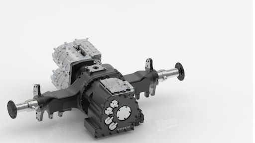 The new e-axle allows even more batteries on the truck by integrating the electric motors and the transmission into the rear axle.