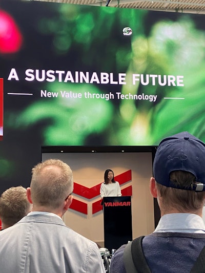 The Yanmar press conference during bauma