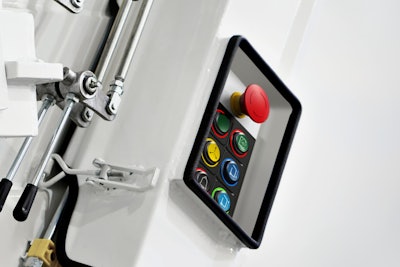 Emergency components help operators control equipment particularly if an alert message of a failure is received.