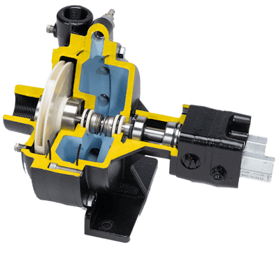 Cutaway view of the wet seal