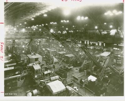 In honor of CONEXPO-CON/AGG, here's a look at the 1925 Road Show. This year's attendees aren't going to see the unveiling of the brand-new Northwest Engineering crane line, or T. L. Smith dry batch pavers, Bucyrus and Byers shovels and Charles Hvass & Company asphalt and street maintenance equipment, or among the scores of new machines to be introduced this year.