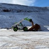 The Load All from JCB operating on hydrogen combustion in a quarry in England.