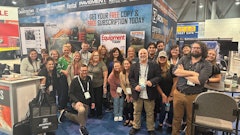 The AC Business Media team gathers before the start of CONEXPO