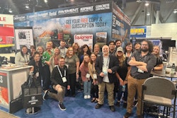The AC Business Media team gathers before the start of CONEXPO