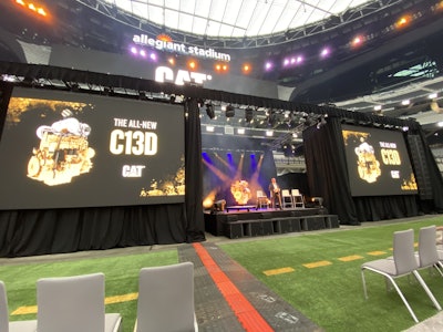 The C13D Engine unveil at Allegiant Stadium