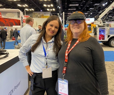 Trying out augmented reality with Allison Transmission