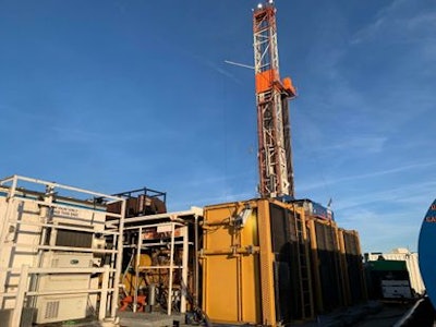 Cat 3512C land drilling power module at EQT production site in Greene County Pennsylvania.