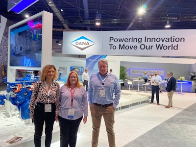 The booth tour with the Dana Incorporated team was enlightening ... so much new technology to see