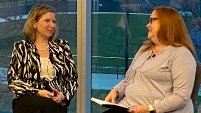 Rumsey and Ditoro during the podcast interview