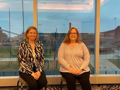 Jennifer Rumsey and me before our interview