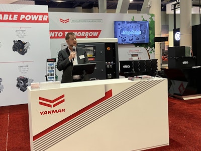 The Yanmar press conference during CONEXPO