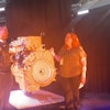 During CONEXPO, the Caterpillar team unveiled its smaller footprint diesel engine to dealers at Allegiant Stadium.